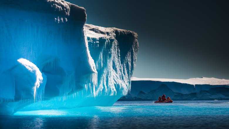 Ice cliff in Antarctica