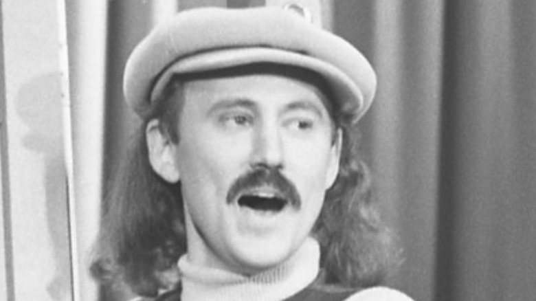 Gallagher on stage