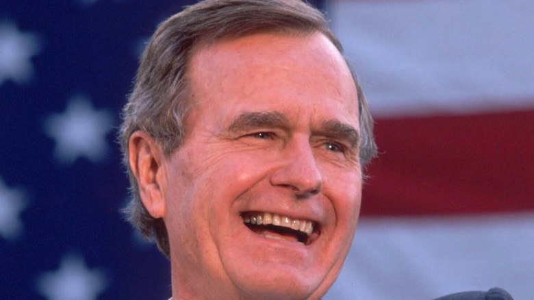 George H.W. Bush smiling