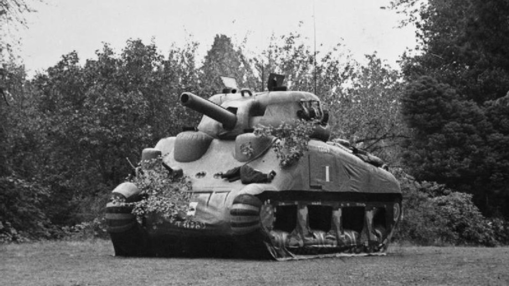 inflatable sherman tank wwii