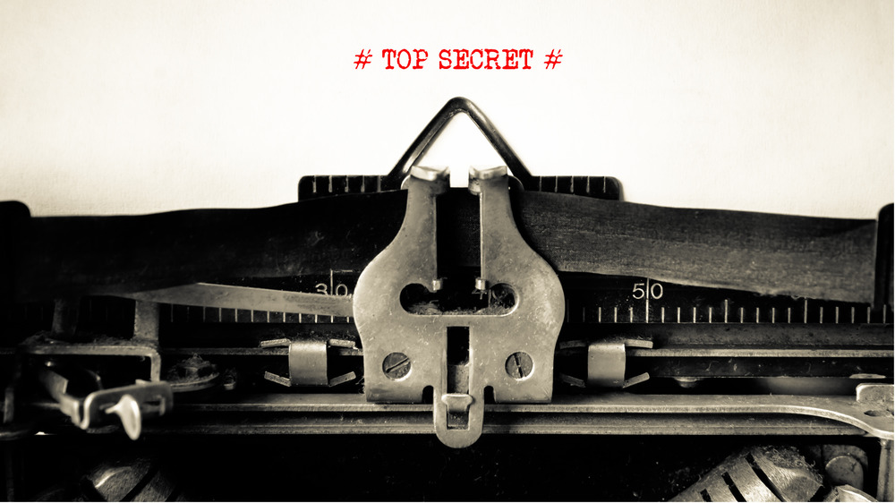 top secret vintage typewriter