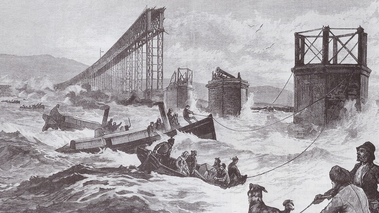Illustration of Tay Rail Bridge disaster