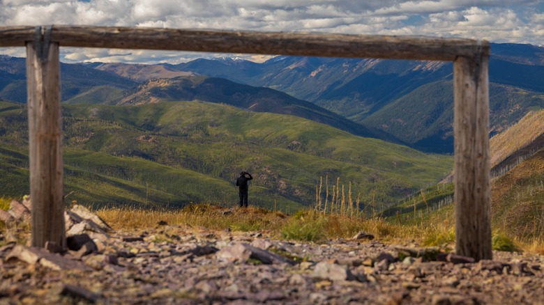 Huckleberry Lookout hiker on the trail