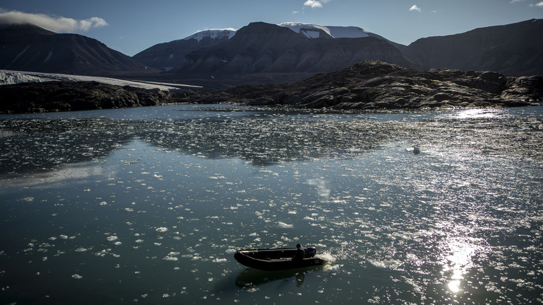 Melting ice in Norway