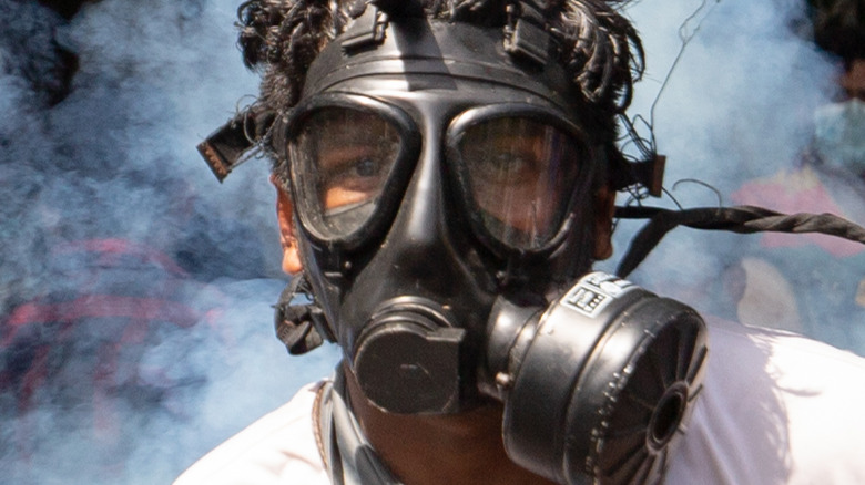 Sri Lankan demonstrator
