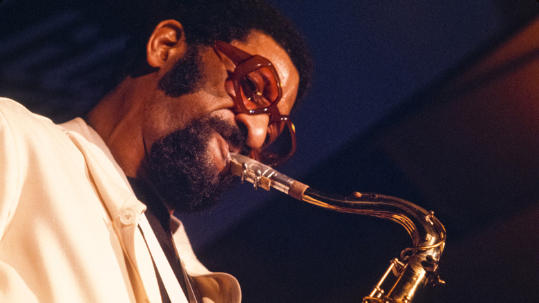 Sonny Rollins performing live with his saxophone