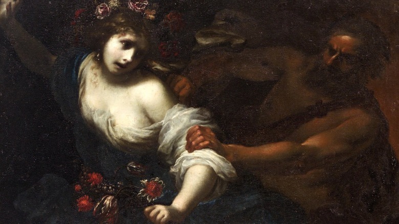 Persephone white dress abducted by Hades