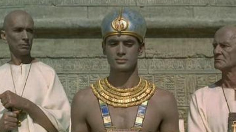 actor dressed as Egyptian royalty