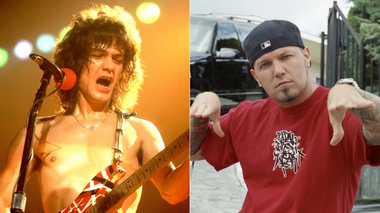 Split image of Eddie Van Halen and Fred Durst