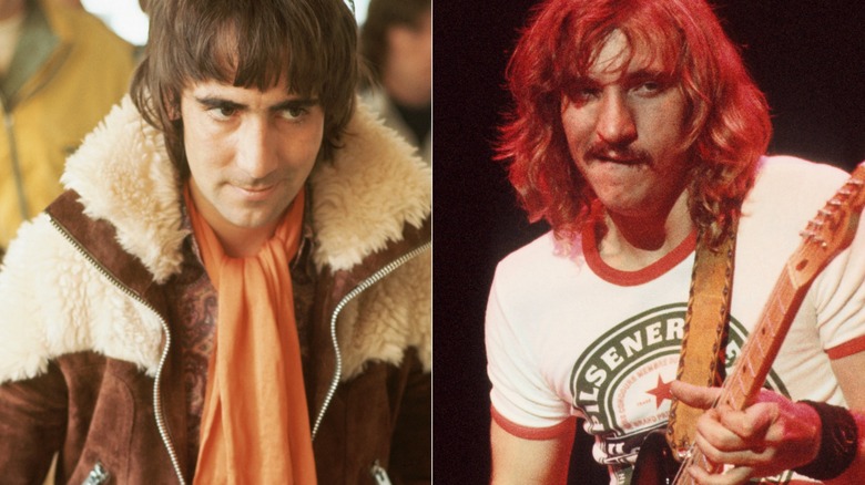 Split image of Keith Moon and Joe Walsh