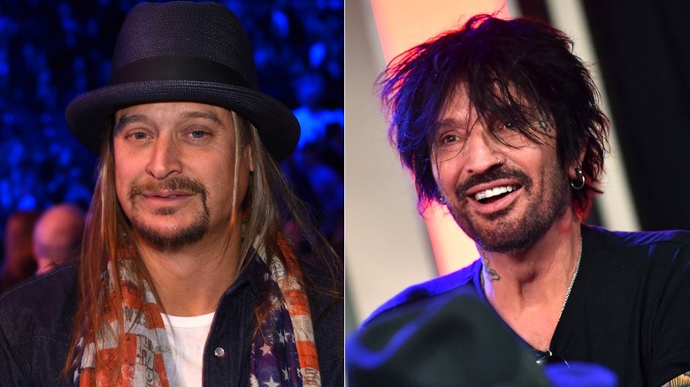 Split image of Kid Rock and Tommy Lee
