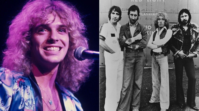 Split image of Peter Frampton and The Who