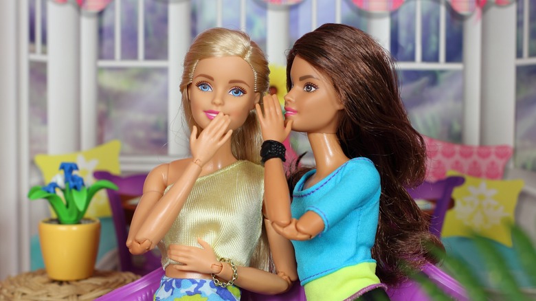 Barbie's posed telling secrets