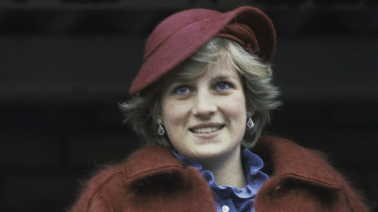 Princess Diana in a hat