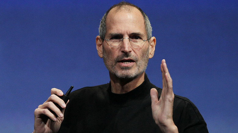 Steve Jobs giving a speech