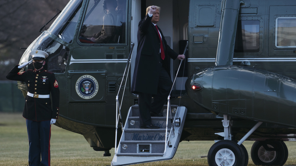 Donald Trump departs
