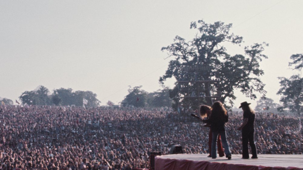 Lynyrd Skynyrd performing live in 1976