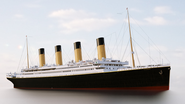 A rendering of the Titanic