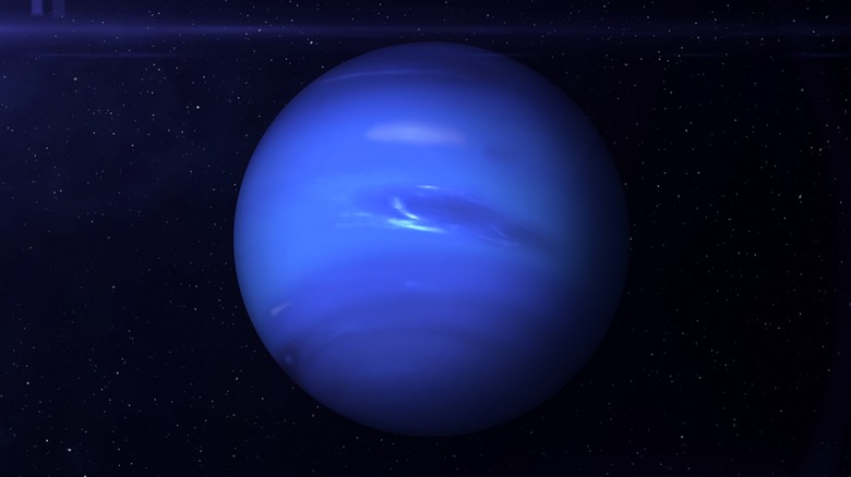 Neptune and stars 