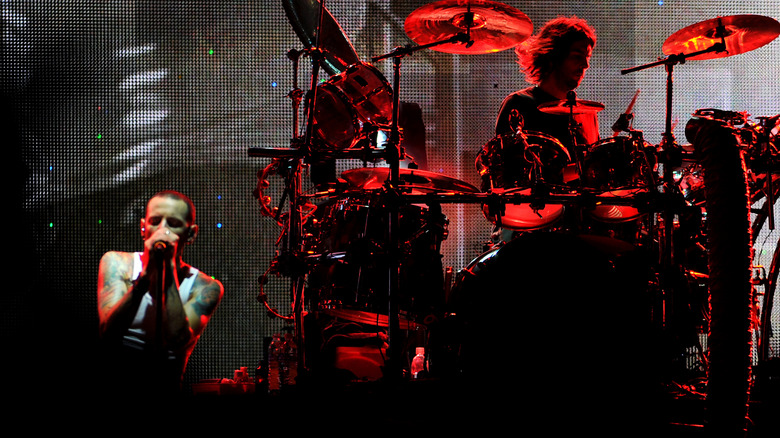 Linkin Park performing in Bangkok, Thailand in 2011