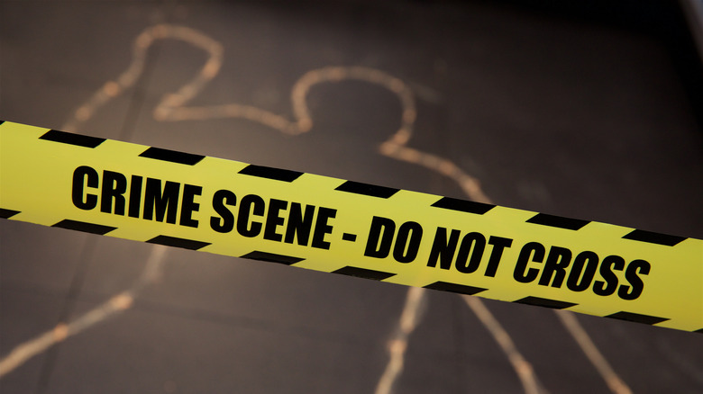 crime scene chalk outline