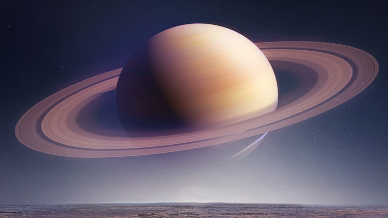 The planet Saturn