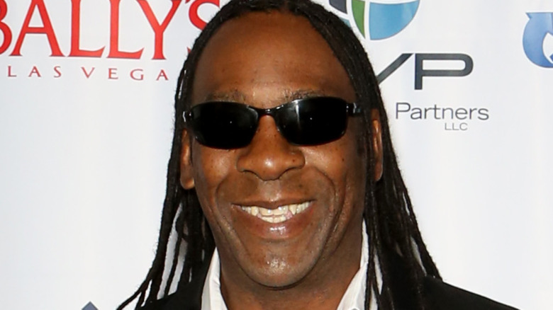 Wrestler Booker T smiles