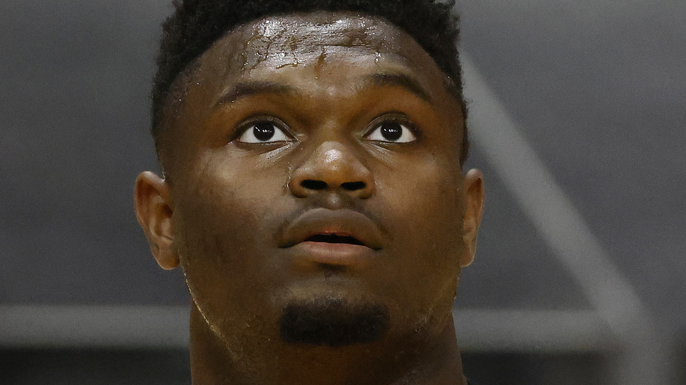 Zion Williamson smiles