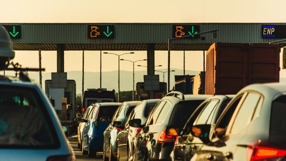 A toll booth