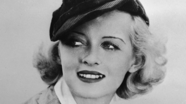 bette davis in a cap