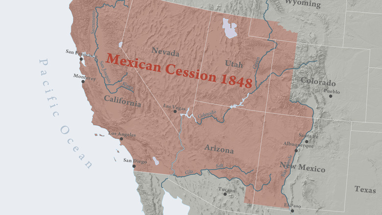 boundaries of Mexican Cession