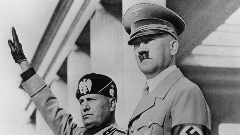 Benito Mussolini and Adolf Hitler 