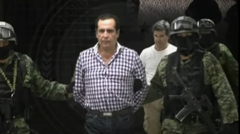 Hector Beltran Leyva under arrest