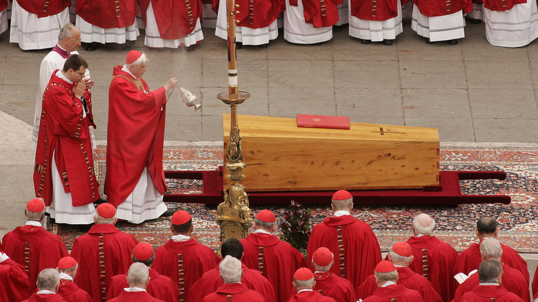 Funeral of Pope John Paul II with cardinals