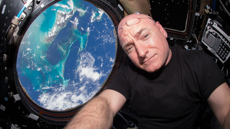 Astronaut Scott Kelly aboard ISS