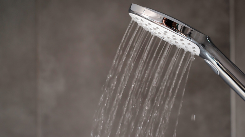 Showerhead with running water