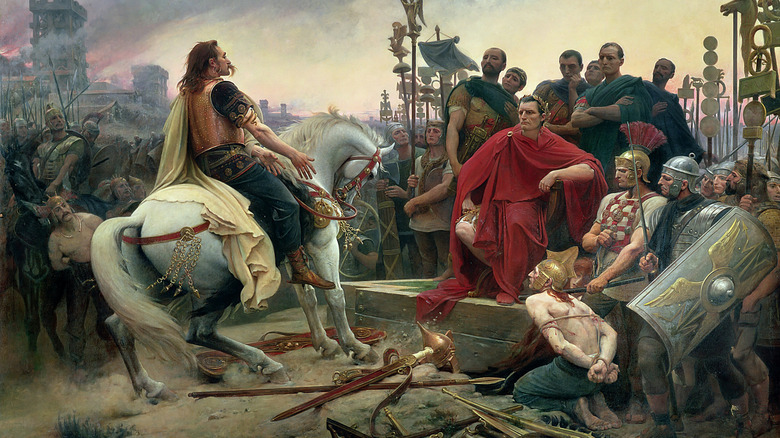 Vercingetorix surrenders painting