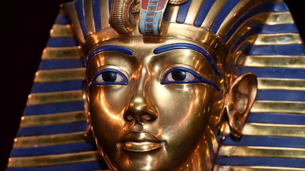 Burial mask of Egyptian Pharaoh Tutankhamun