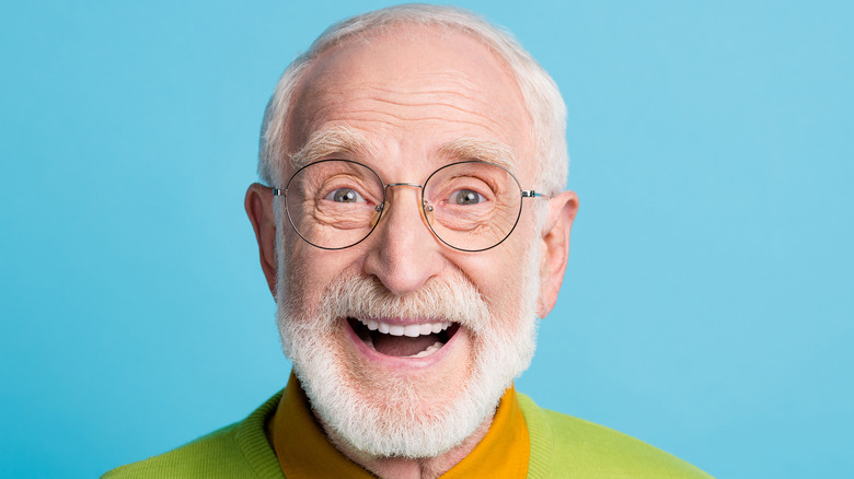 Old man laughing