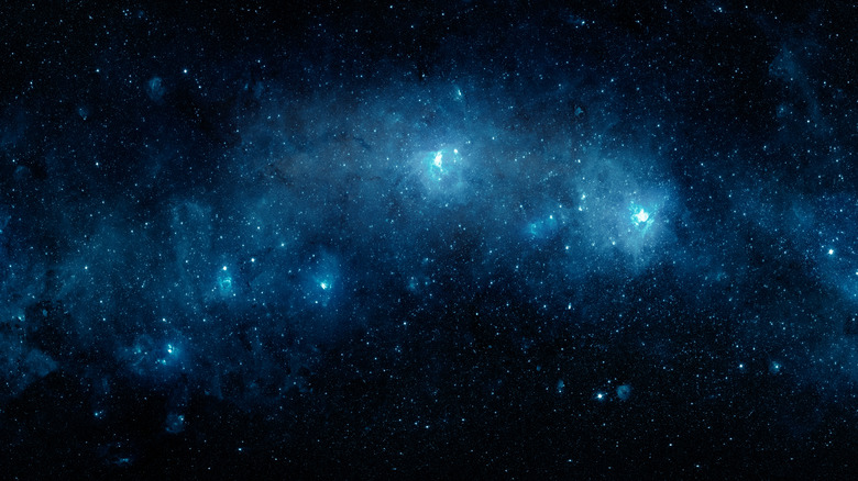 blue stars in the sky