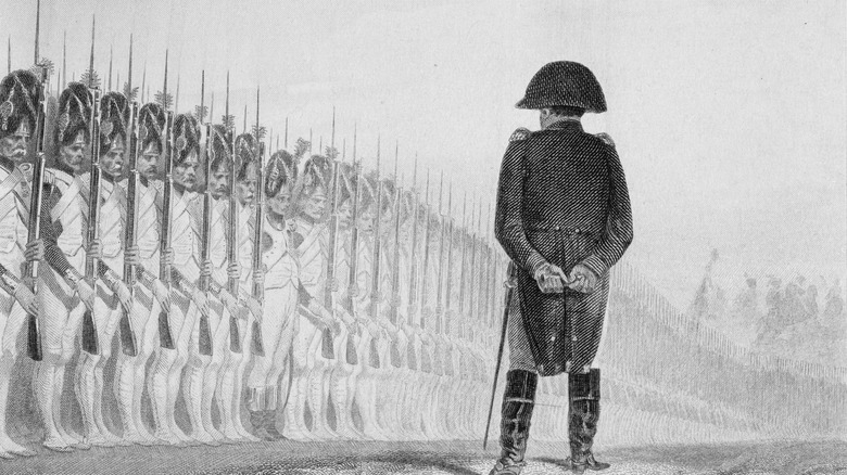 Napoleon reviewing the Imperial Guard
