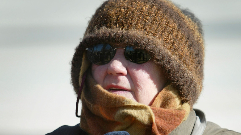 Norma McCorvey wearing a hat 