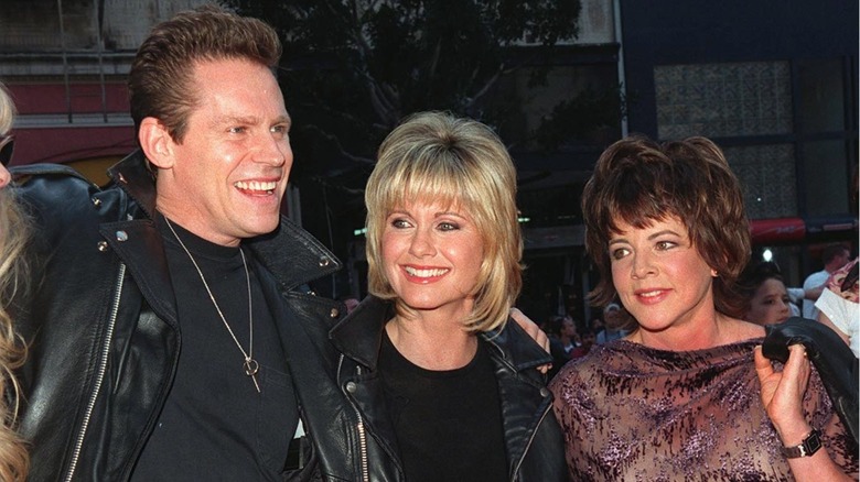 Channing with fellow "Grease" stars