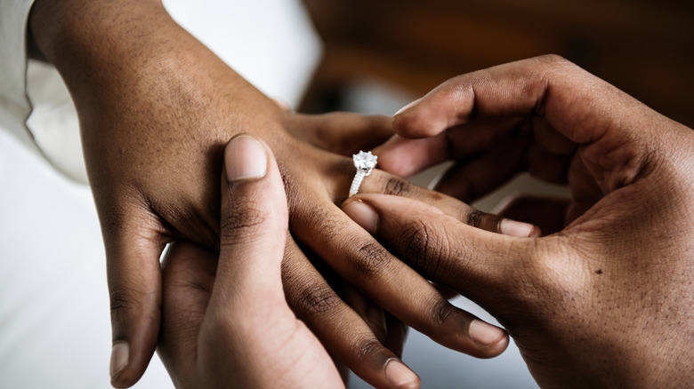 Marriage proposal ring