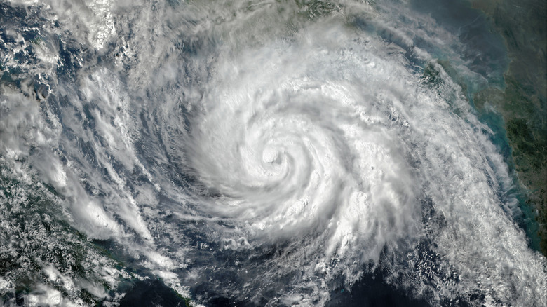 a hurricane from space