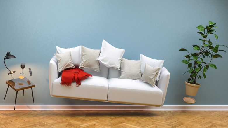 random furniture floating
