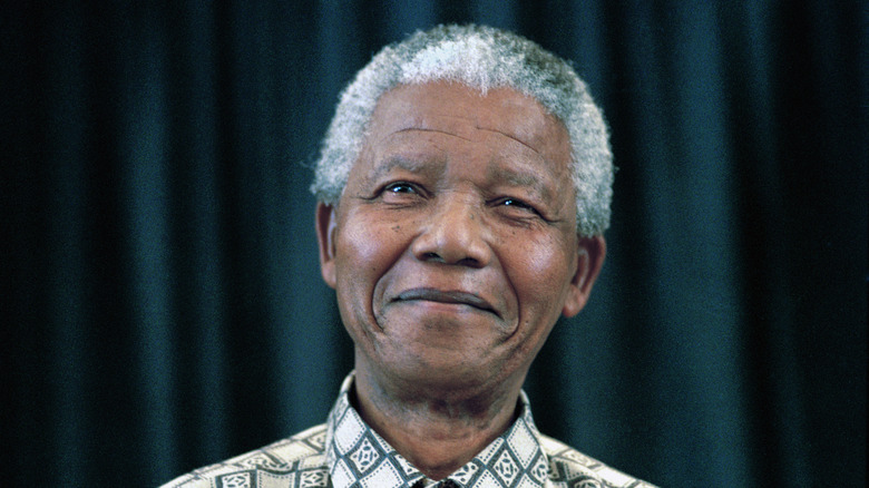 Nelson Mandela smiling