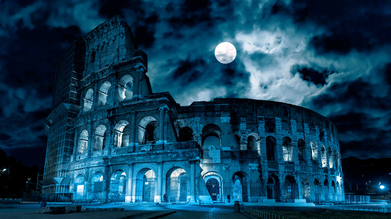 The Colosseum at night