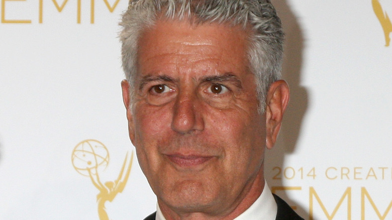 Anthony Bourdain smiling