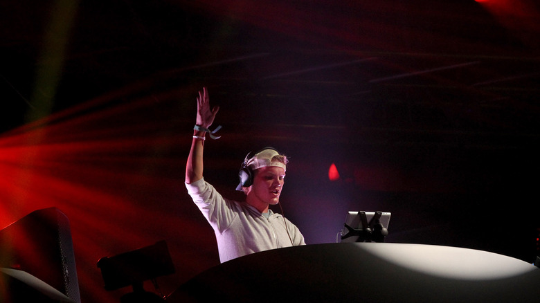 Avicii performing 